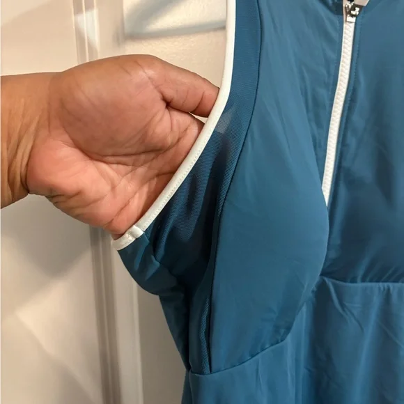 Knix Zip-Front Racerback Swimsuit - Picture 4 of 9